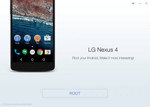Root Google LG Nexus 4 device with KingoRoot, the best one-click Android root tool.