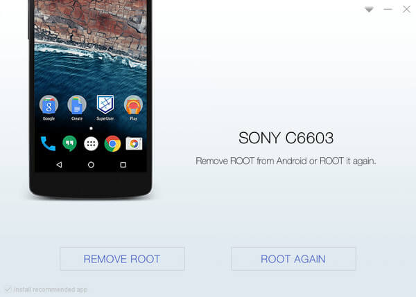 Root Sony C6603 with KingoRoot, the best one-click Android root tool.