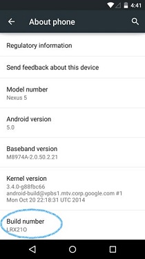 How to enable USB Debugging mode on Android 5.0 Lollipop? Android 5.0 Lollipop