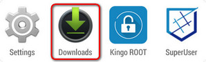 Find KingoRoot.apk in Downloads