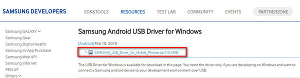 Usb driver download for android