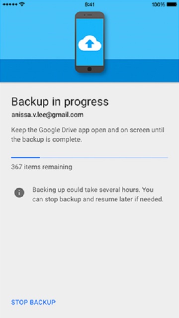 the backup process