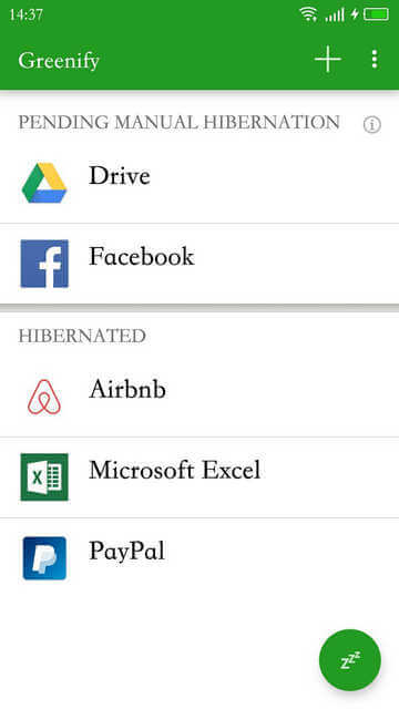 install greenify install greenify