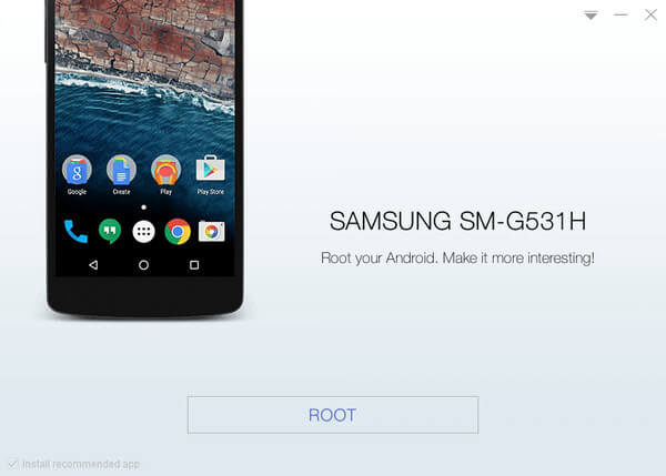 Root Samsung Galaxy Grand Prime SM-G531H with KingoRoot, the best one-click Android root tool.