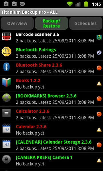 Backup / Restore tab | Kingoroot, the best one-click Android root tool.