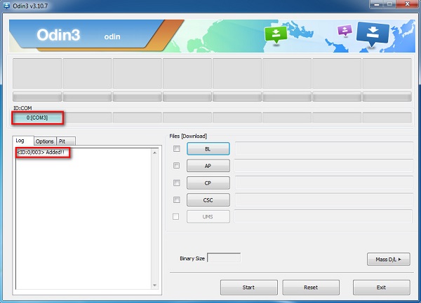 How to Flash Samsung Stock ROM via Odin Connect device to Odin