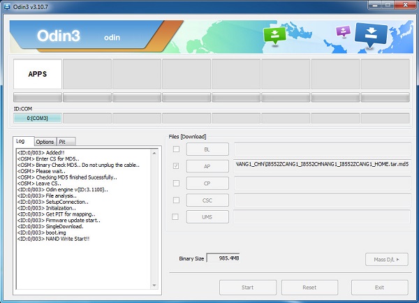 How to Flash Samsung Stock ROM via Odin Starting to flash stock rom via Odin