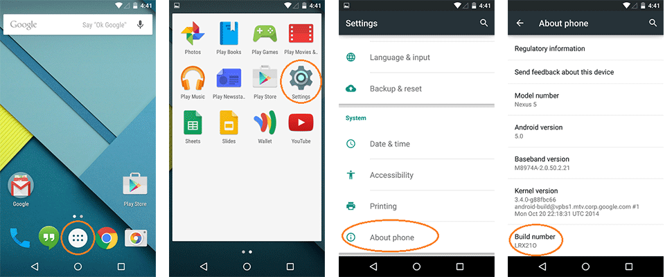 How to enable usb debugging mode on android 4.2.x and higher?