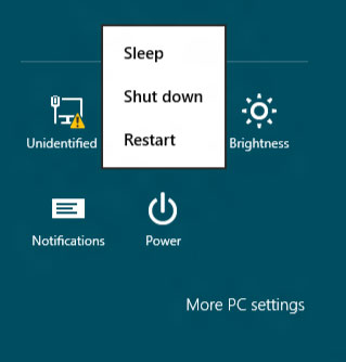 Restart Windows 8